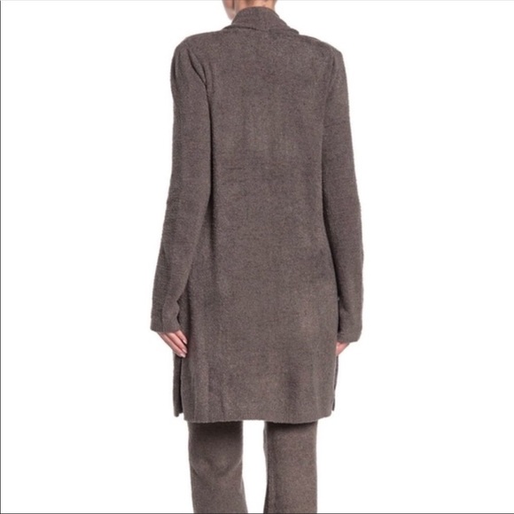 1x/2x Barefoot Dreams brown/grey long cardigan sweater - Picture 2 of 3